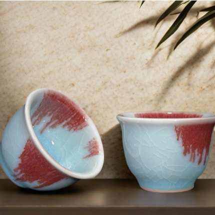 冰青鈞花杯