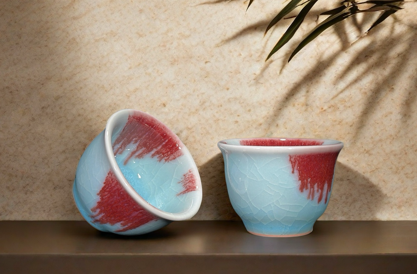 冰青鈞花杯